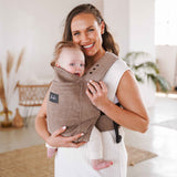 Porte bébé en velour côtelé ROOKIE Premium couleur moka café
